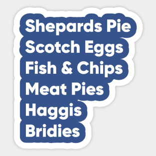 Highland Games Food Sticker